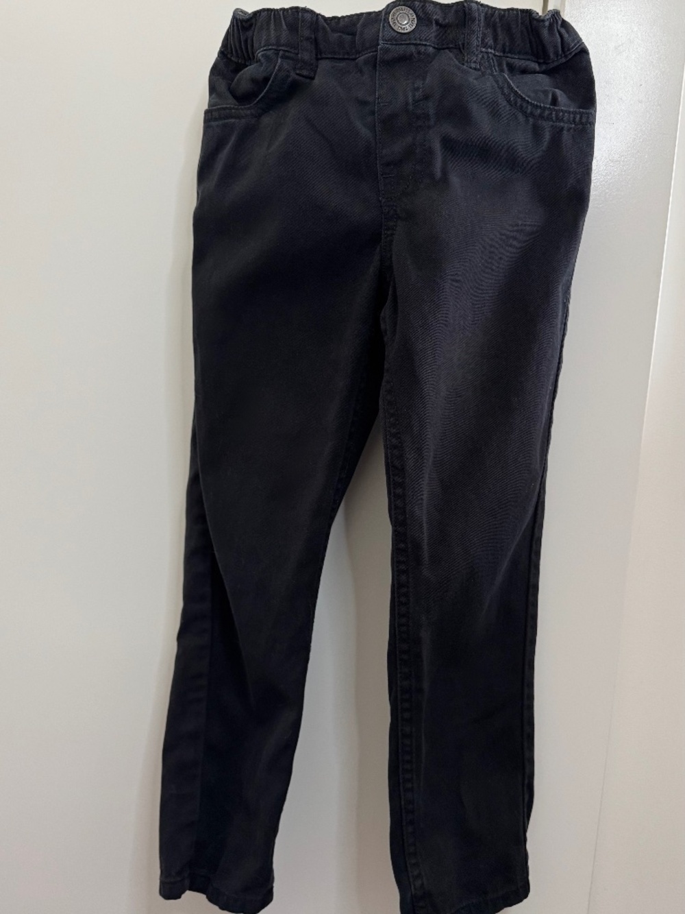 H&M Kids Black Relaxed Tapered Pants Size 4-5Y (5T) Elastic Waist